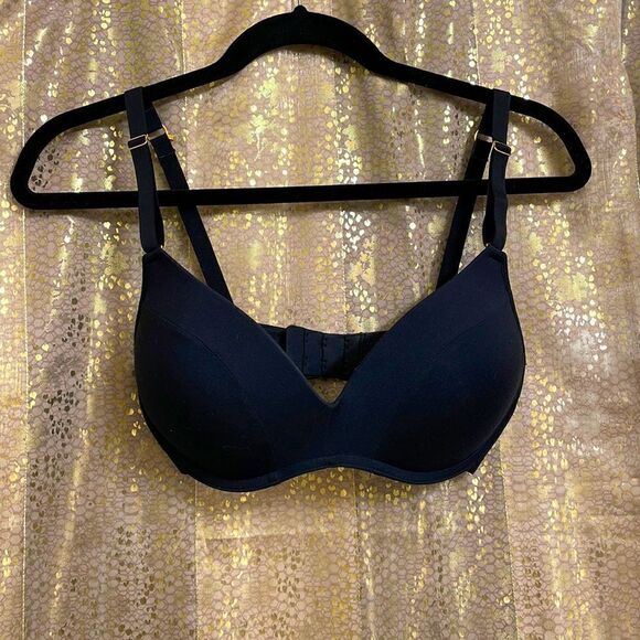 LIVELY black All Day Deep V No Wire Bra size 32DD - Picture 4 of 8